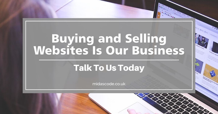 Buy and sell websites with Midascode Ltd